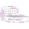 vidaXL Bedframe met Gevoerd Hoofdgedeelte Zwart 120 x 200 cm