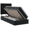 vidaXL Opslag bed met matras met hoofdeinde Zwart 100 x 200 cm Fluweel