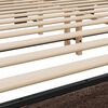 vidaXL Bedframe bewerkt hout metaal bruin eikenkleur 200x200 cm