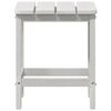 vidaXL Adirondack Zij Tafel Wit 38 x 38 x 46 cm HDPE