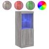 vidaXL Dressoir met LED-verlichting 41x37x100 cm grijs sonoma eiken