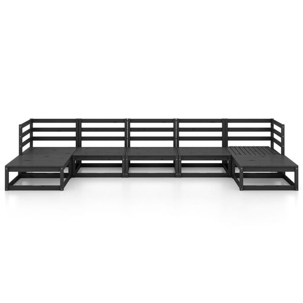 vidaXL 7-delige Loungeset massief grenenhout