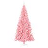 vidaXL Kerstboom met 300 LED met standaard Roze 240 cm PVC