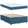 vidaXL Bedframe met matras Blauw 160 x 200 cm Stof