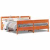 vidaXL Bedframe zonder matras massief grenenhout wasbruin 200x200 cm