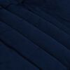 vidaXL Vol jaar dekbed Gekwilt Donkerblauw 220 x 240 cm Microfiber