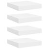 vidaXL Wandschappen zwevend 4 st 23x23,5x3,8 cm MDF wit