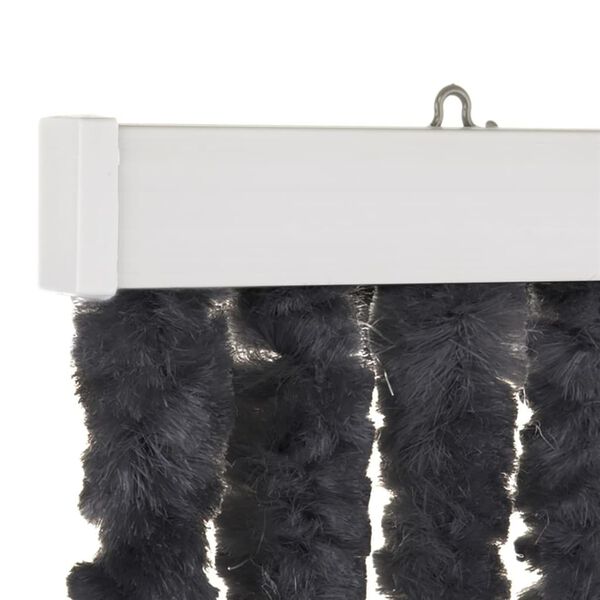 Travellife Vliegengordijn Chenille 185x56 cm antracietkleurig