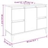 vidaXL 4-delige Badkamermeubelset bewerkt hout betongrijs