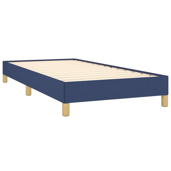 vidaXL Bedframe zonder matras 90x190 cm stof blauw