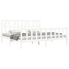 vidaXL Bedframe zonder matras massief grenenhout wit 200x200 cm