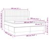 vidaXL Boxspring met matras fluweel roze 180x200 cm