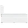 vidaXL Boxspring met matras kunstleer wit 100x200 cm