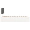 vidaXL Bedframe met Gevoerd Hoofdgedeelte Lichtgrijs 100 x 200 cm