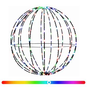 vidaXL Kerst Finial Licht 96 LED's RGB Diameter 30 x 32 cm