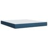 vidaXL Boxspring met matras stof blauw 180x200 cm