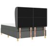 vidaXL Boxspringbed met Matras Donkergrijs 90x190 cm Donkergrijs Stof