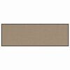 vidaXL Deurmat Beige en zwart 60 x 180 cm 100% Polyamide