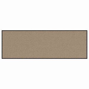 vidaXL Deurmat Beige en zwart 60 x 180 cm 100% Polyamide