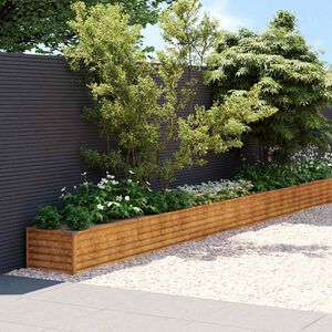 vidaXL Plantenbak verhoogd 960x50x36 cm cortenstaal
