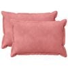 vidaXL Kussensloop 2 pcs HOUTEN Roze 40 x 60 cm Fluweel