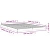 vidaXL Bedframe massief grenenhout 140x190 cm