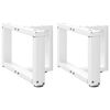 vidaXL Salontafelpoten 2 st T-vormig 50x25x(30-31) cm staal wit