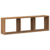 vidaXL Wandkast 100x16x30 cm bewerkt hout artinsanaal eikenkleurig