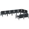 vidaXL Tuin Sofa Set Antraciet Staal