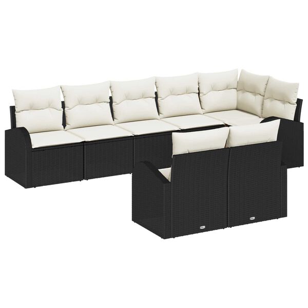 vidaXL Tuin Sofa Set 8 pcs poly rattan