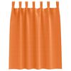 vidaXL Zwart-out Gordijnen met Ringen 2 pcs Feloranje 140 x 140 cm