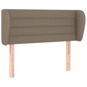 vidaXL Hoofdbord met randen 83x23x78/88 cm stof taupe