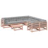 vidaXL 9-delige Loungeset met kussens massief douglas vurenhout