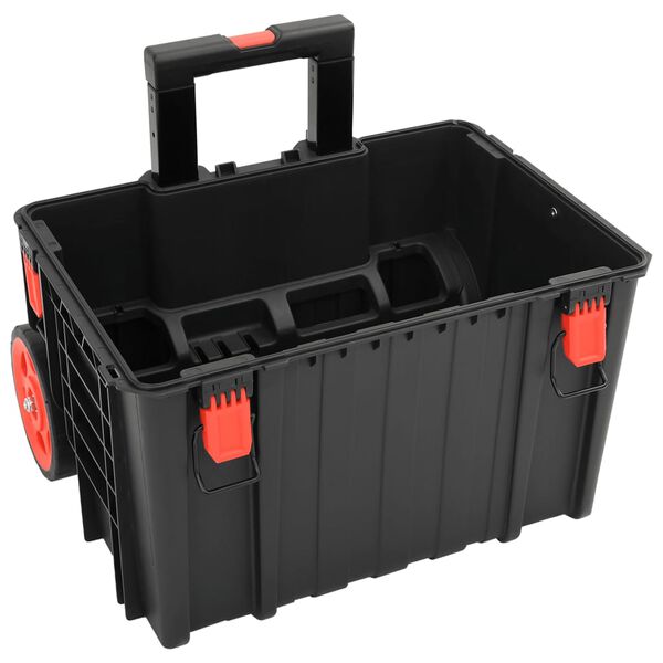 vidaXL Flightcase draagbaar 56,5x45,5x48 cm PP zwart