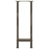 vidaXL Console tafelpoten 2 st 28x(72-73) cm staal naturel