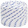 vidaXL Multifunctioneel gebruikstouw 18 mm 25 m Wit en Blauw PP