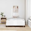 vidaXL Bedframe met matras Puur Wit 120 x 200 cm Stof