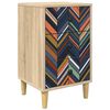 vidaXL Nachtkastje OMMEN Sonoma Eiken 36 x 33 x 60 cm Bewerkt hout