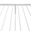 vidaXL Bedframe met hoofd- en voeteneinde metaal wit 90x200 cm