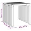 vidaXL Tuin Bijzettafel Bruin 45 x 42.5 x 45 cm Massief teakhout
