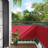 vidaXL Balkon Scherm Bordeauxrood 75 x 200 cm PU gecoat oxford alu