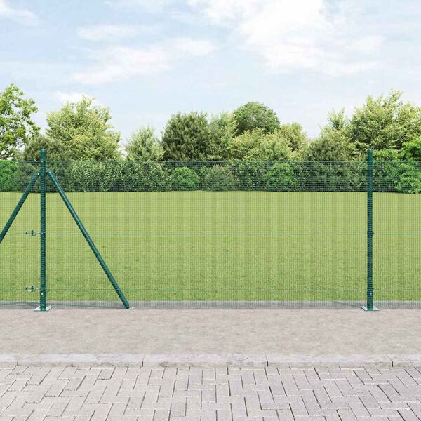 vidaXL Afrasteringspaal Groen 50 x 0,8 m (12 x 12 mm netwerk)