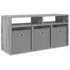vidaXL Laagkast met lade Grijs Sonoma 87 x 27,5 x 43 cm