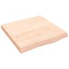 vidaXL Tafelblad 60x60x(2-6) cm onbehandeld massief eikenhout