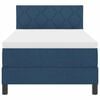 vidaXL Boxspringbed met matras met hoofdeinde Blauw 90 x 200 cm Stof