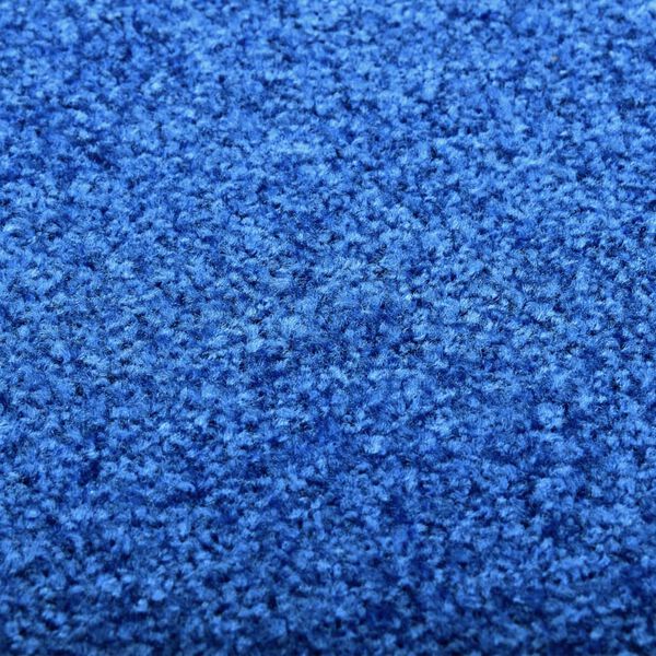 vidaXL Deurmat wasbaar 60x180 cm blauw