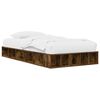 vidaXL Bedframe met opslag Gerookt eiken 80 x 200 cm Bewerkt hout