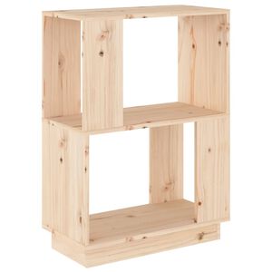 vidaXL Boekenkast/kamerscherm 51x25x70 cm massief grenenhout