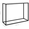 vidaXL Wandtafel 100x35x75 cm gehard glas wit