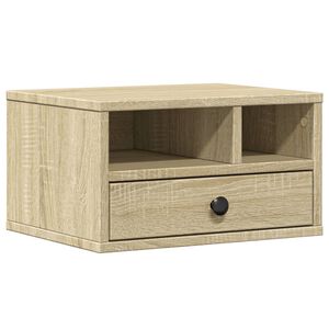 vidaXL Printerkastje 40x32x22,5 cm bewerkt hout sonoma eikenkleurig